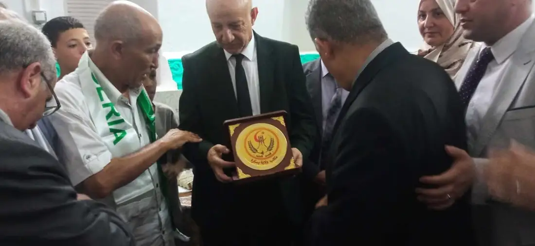 Biskra : le Bloc honore le secrétaire général du FLN, Abdelkrim Benmebarek, à la zaouïa Sidi Hamida Tayar