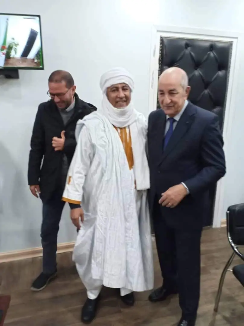 Des membres du Bloc au meeting du candidat Abdelmadjid Tebboune à la Coupole d’Alger