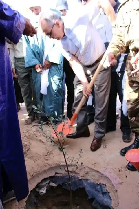 Le Bloc Hisn Al-Mateen participe au reboisement à Bordj Badji Mokhtar dans le cadre d'« Un million d'arbres »