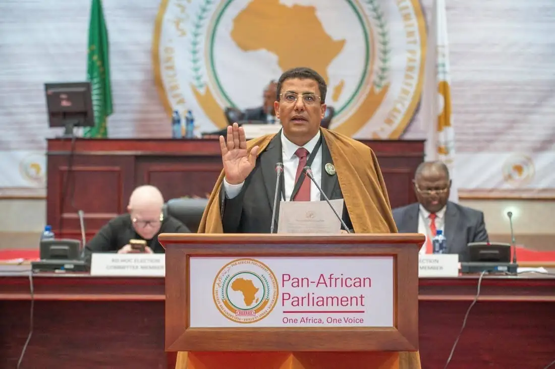 Hisn Al-Mateen Bloc congratulates Fateh Boutbig on winning the presidency of the Pan-African Parliament