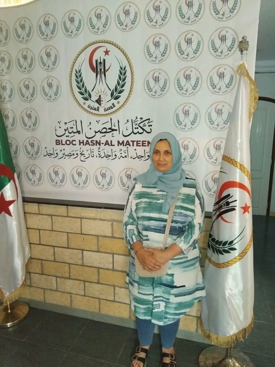 رئيس تكتل الحصن المتين يستقبل الصحافية أرزقي فاطمة رئيسة لجنة الإعلام والاتصال بالمؤسسة